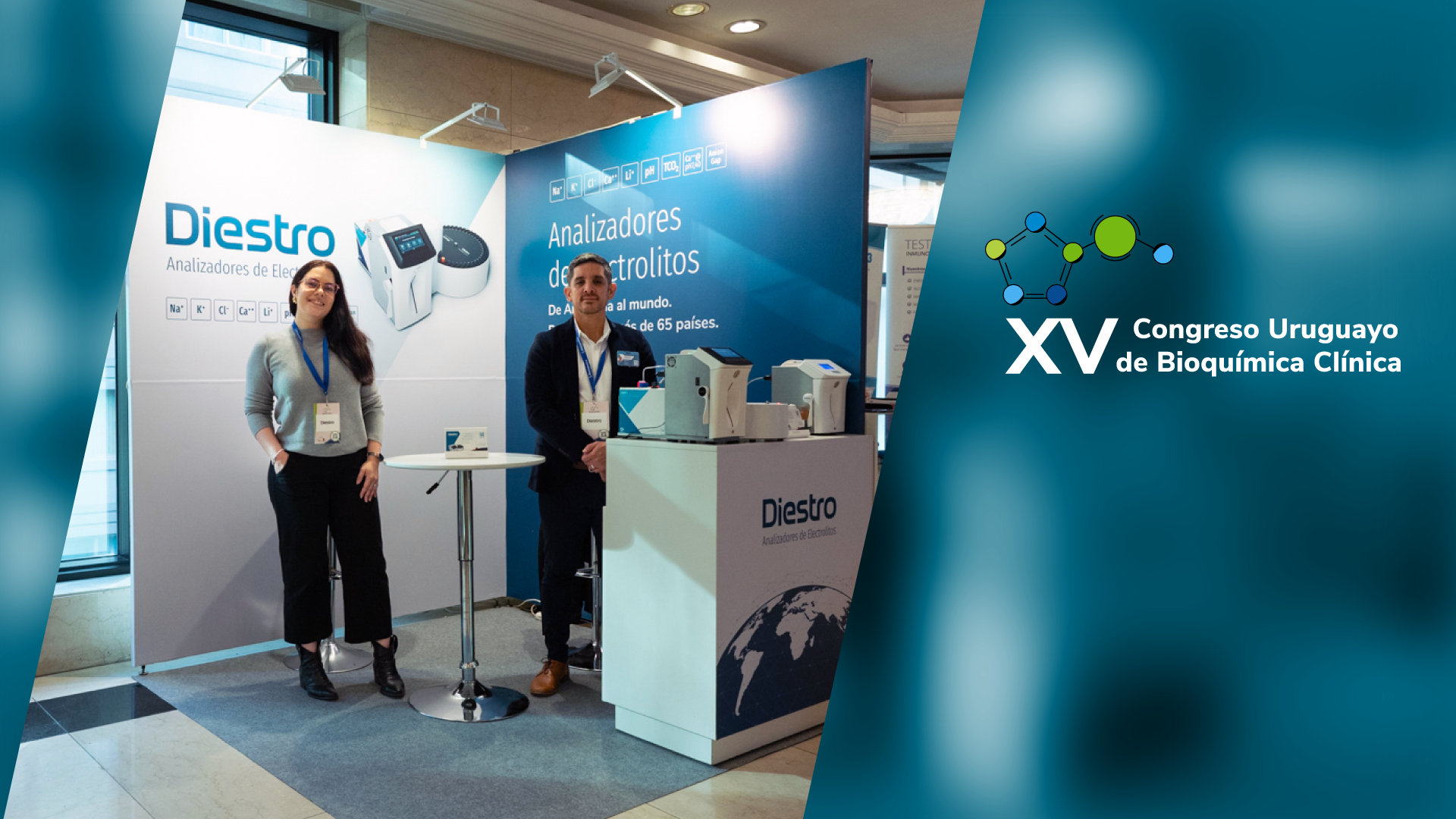 Stand de Diestro en Congreso Uruguayo de Bioquímica Clínica